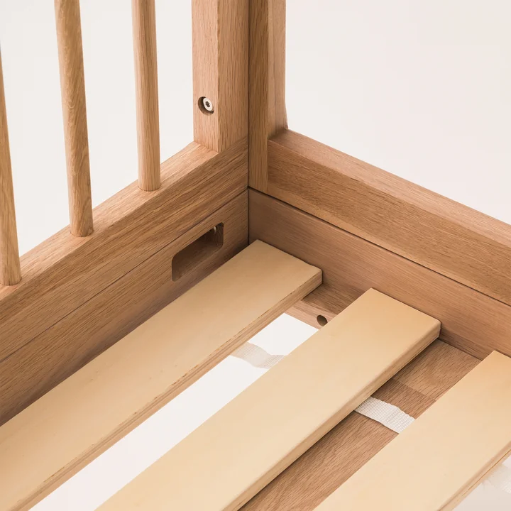 Pure Single bed, 90 x 200 cm, oak by Nobodinoz