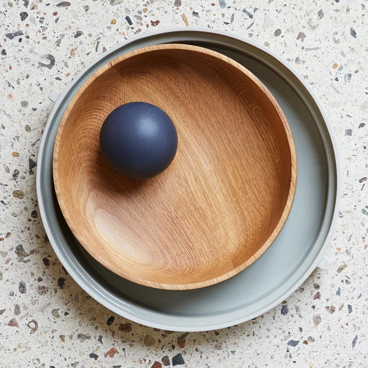 Section wooden bowl, Ø 24 cm H 6 cm, oak from Form & Refine
