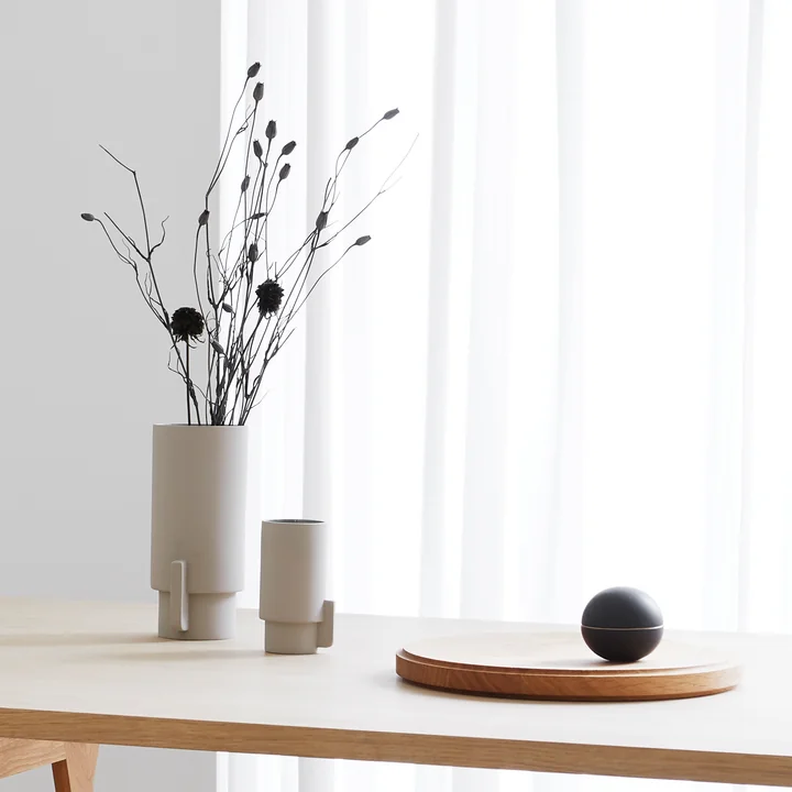 Alcoa vases, light gray by Form & Refine