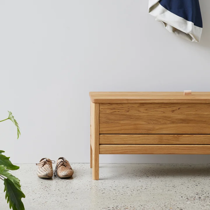 A Line Chest bench, oak from Form & Refine