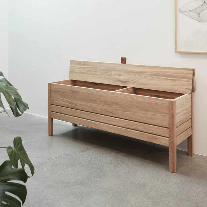 A Line Chest bench, oak from Form & Refine