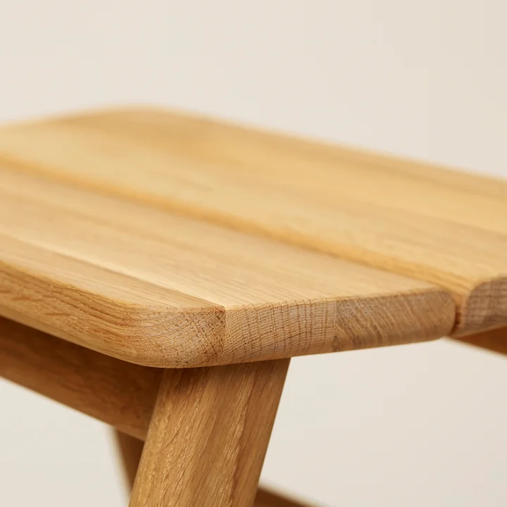 Angle stool, oak by Form & Refine
