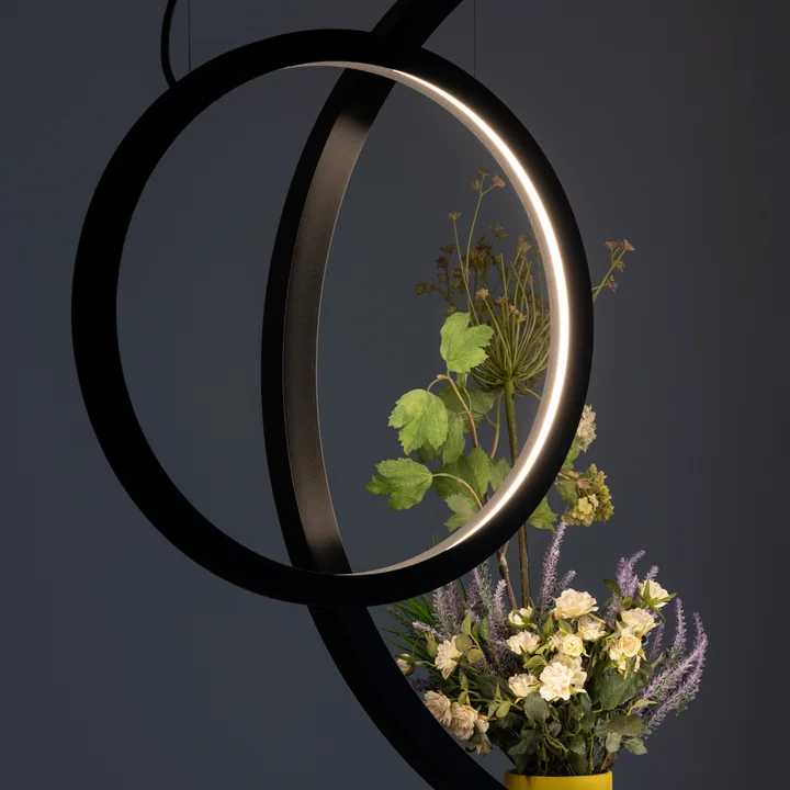 O Outdoor LED pendant lamp, black by Artemide