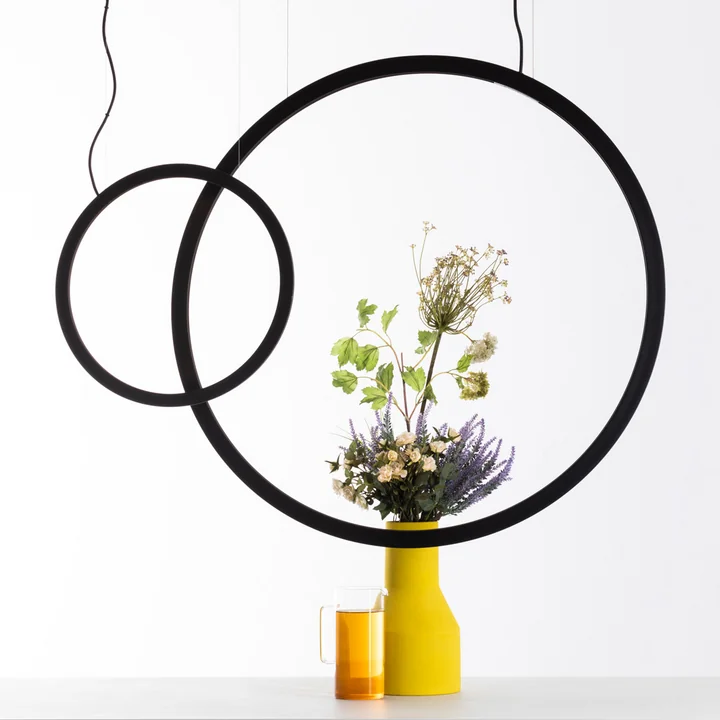 O Outdoor LED pendant lamp, black by Artemide