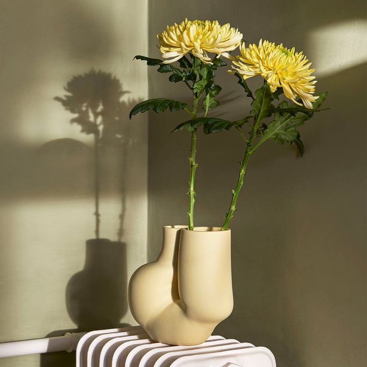 W & S Chubby Vase, soft yellow by Hay .