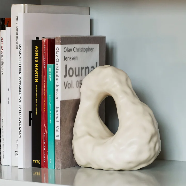 W & S Boulder Bookend, ivory by HAY .