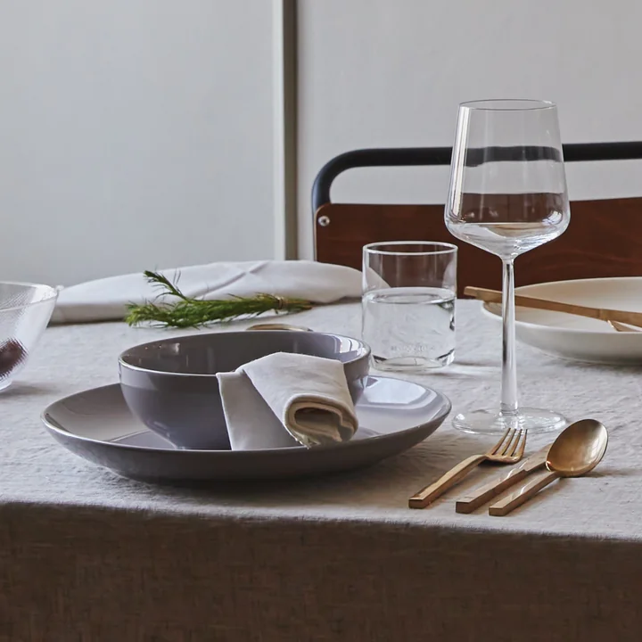 Festive tableware set for the Christmas table