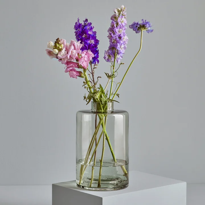 Stackable Vase from Collection with bouquet