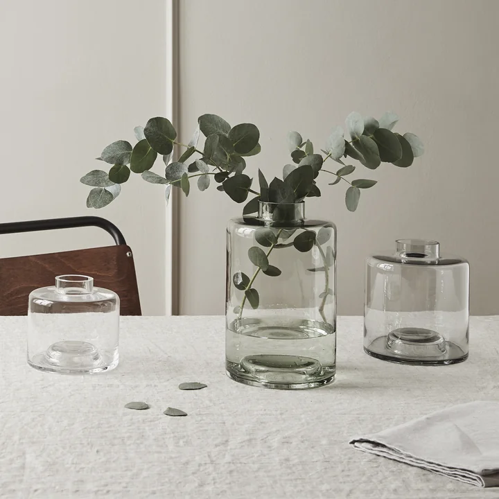 Stackable vase from Collection on the dining table