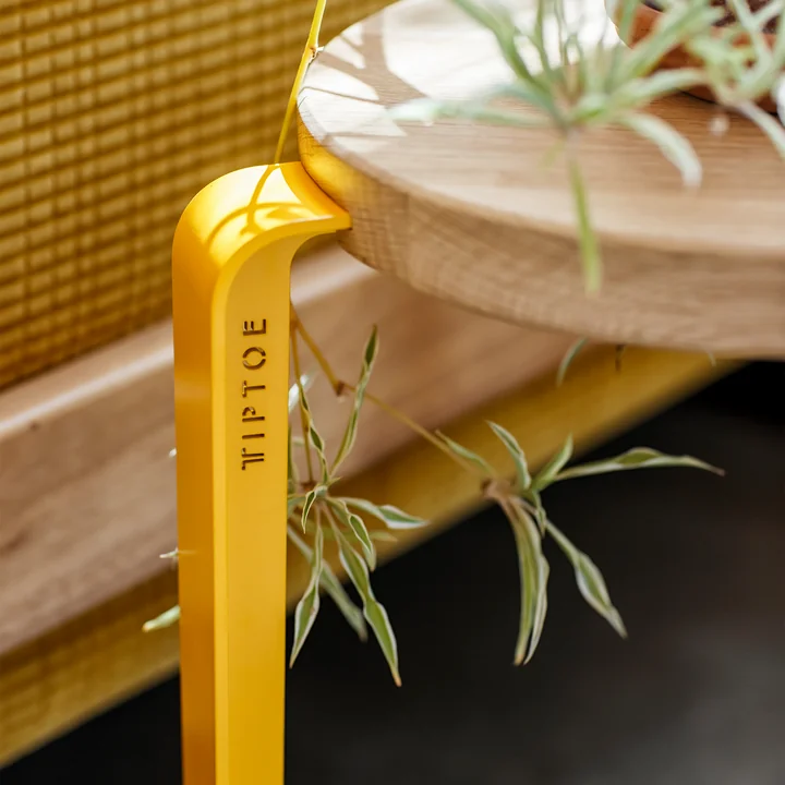 LOU Stool from TipToe with the manufacturer's name stamped on it