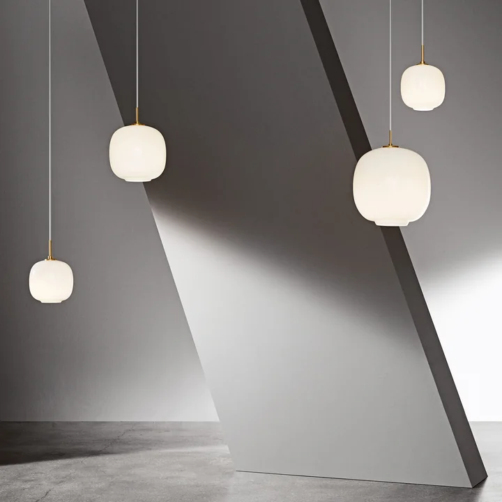 The VL45 Ratio pendant light from Louis Poulsen in a combination of different sizes