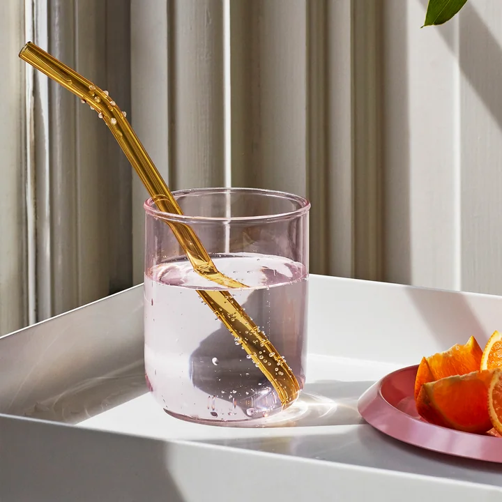 The Sip drinking straws and Tint drinking glasses from HAY