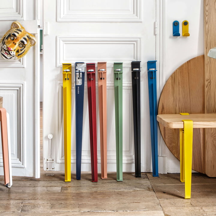 The table and desk legs from TipToe in their diversity