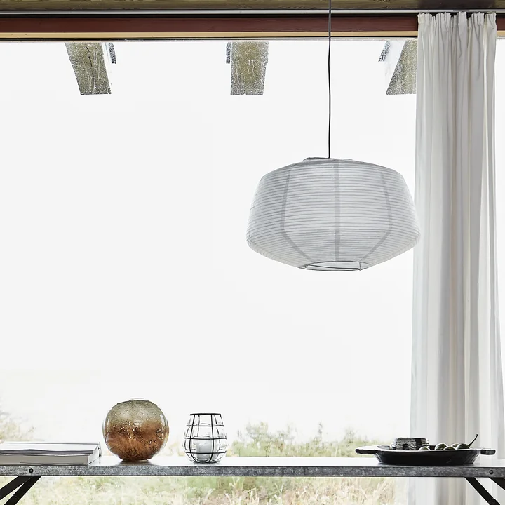 The Bidar lampshade, Ø 50 cm, gray from House Doctor front of a window front