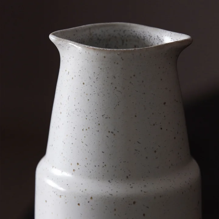 Jug Pion, H 18 cm, gray / white in detail