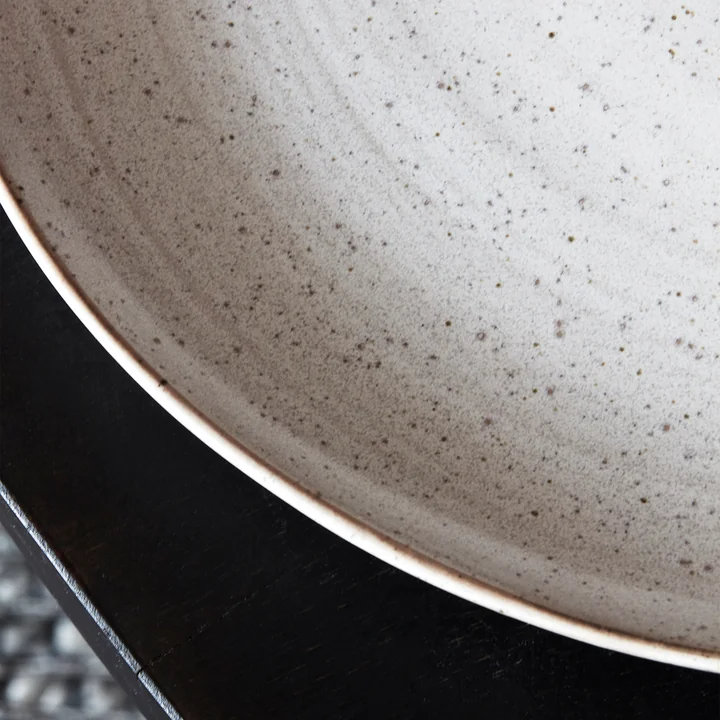 Plate Pion, Ø 28.5 cm, gray / white by House Doctor in detail