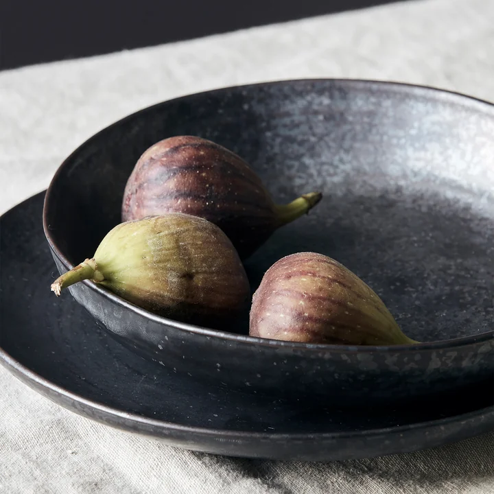 Bowl Pion, Ø 19 cm, black / brown from House Doctor as fruit bowl