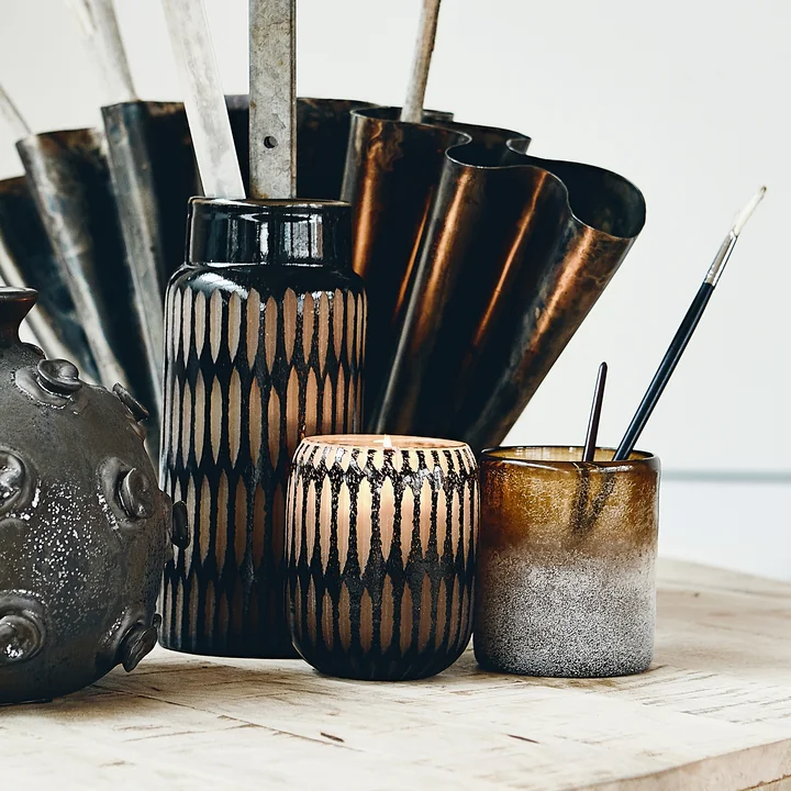 Pimpri vase from House Doctor in black / brown