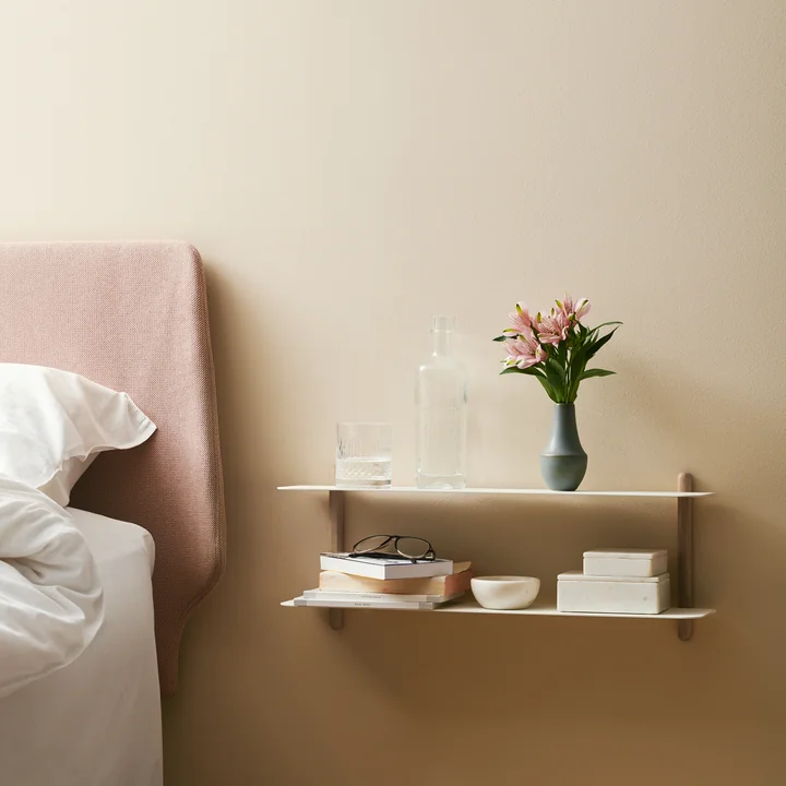 Nivo Wall shelf from Gejst in light oak and white