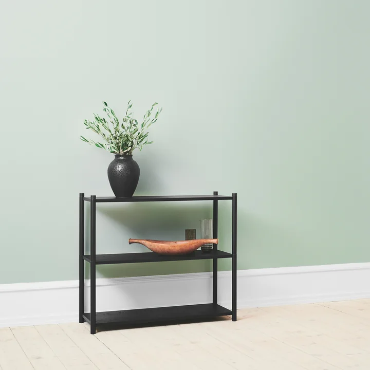 Sceene Shelving system A from Gejst in black