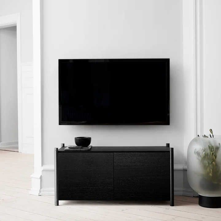 Sceene Shelving system G from Gejst in black