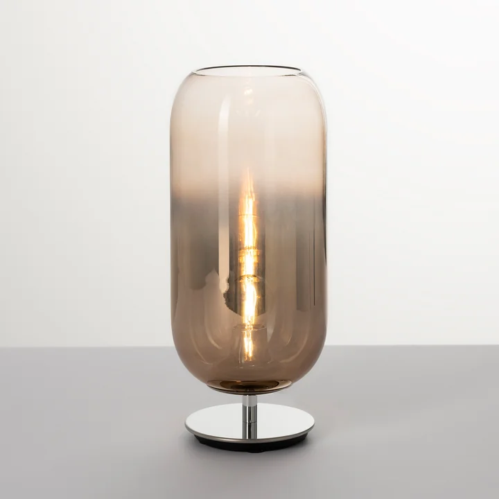 Gople Mini table lamp H 34 cm, bronze on the dining table