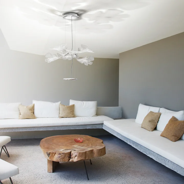 Chlorophilia Sospensione LED pendant lamp by Artemide in aluminum gray