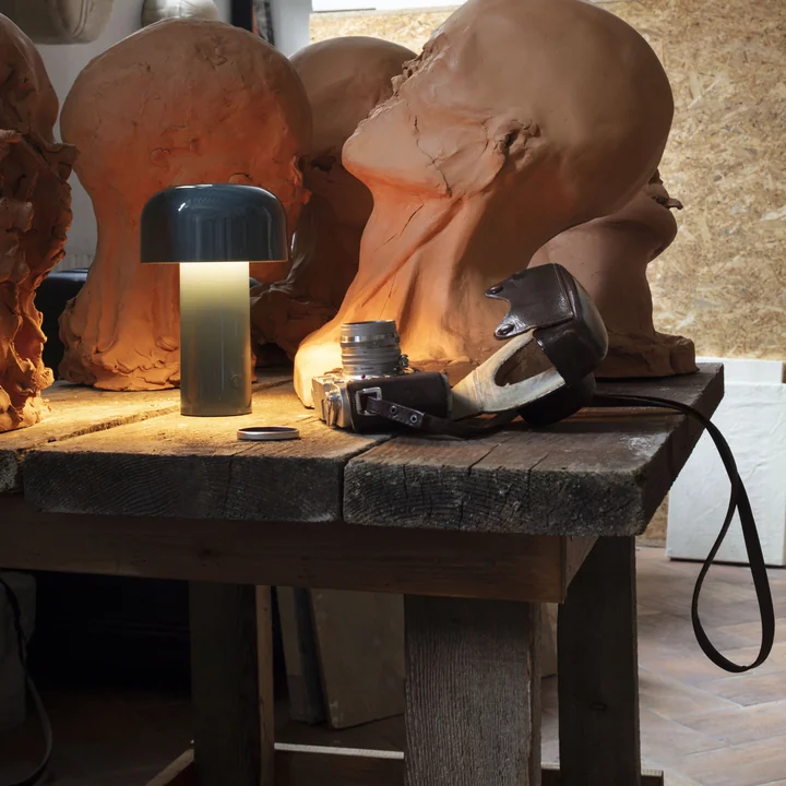 The Bellhop LED table lamp from Flos in the workshop