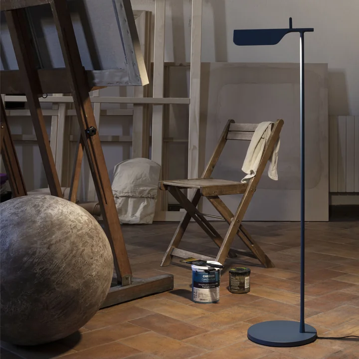 The Tab F LED floor lamp in the studio