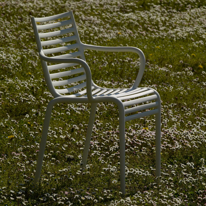 PIP-e Armchair from Driade in the garden