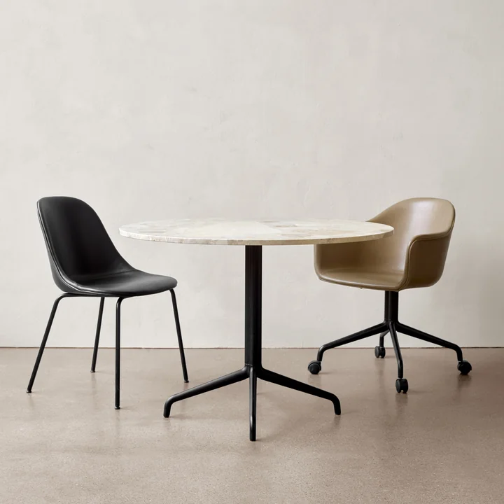 The Harbour Side Chair of Audo at a round table