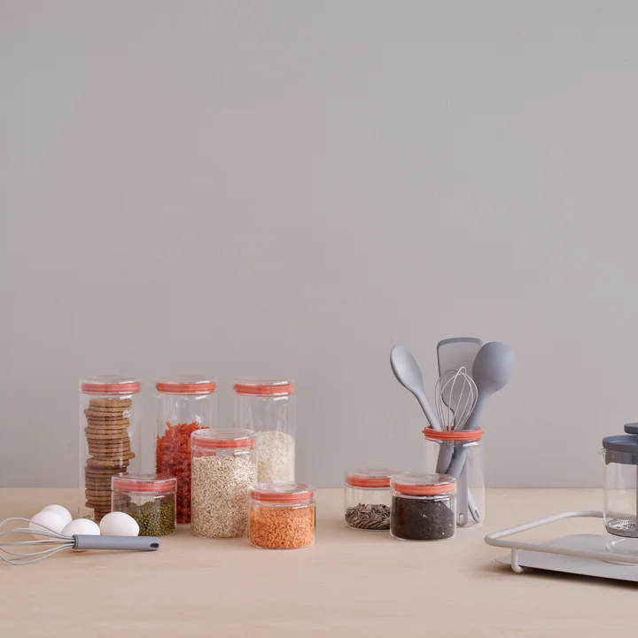 The Cook-It kitchen gadgets from Rig-Tig by Stelton with kitchen ingredients on the table
