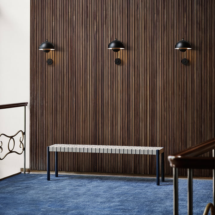 The Betty TK4 / TK5 bench from & traditional in a classic interior on a wall