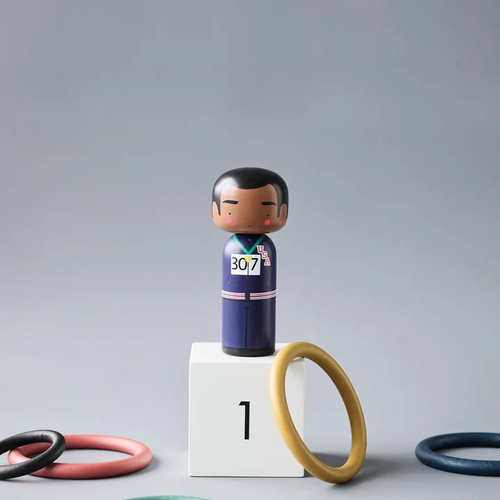 Tommie Smith as Sketch Inc. wooden figure from Lucie Kaas