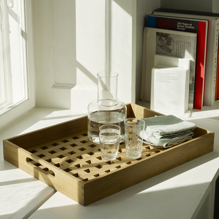 The Fionia Skagerak tray with water jug and glasses