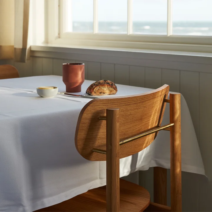 The Vester Chair from Skagerak at the breakfast table in the dining room