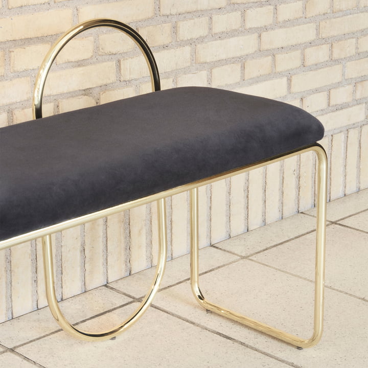 Angui bench from AYTM convinces with geometric shapes and noble material