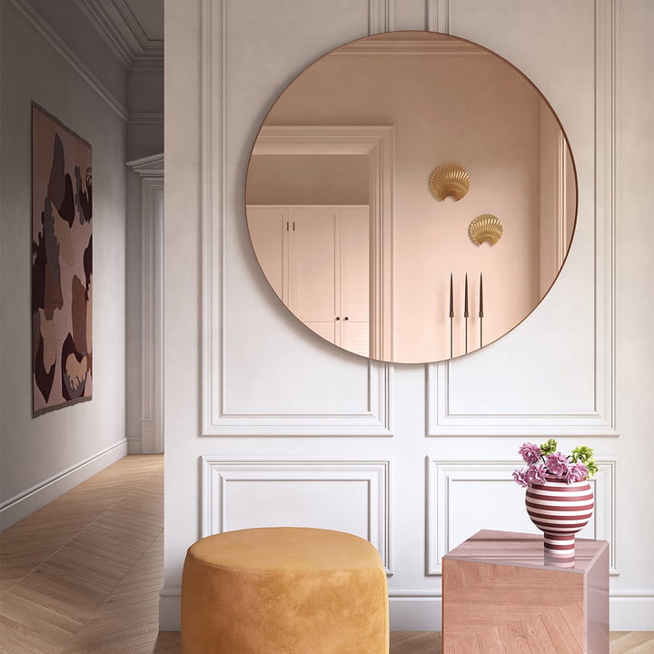 Rose Round Mirror