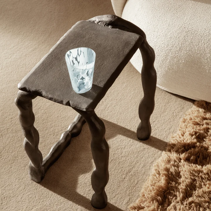 The Casca drinking glass from Ferm Living on the Rotben coffee table