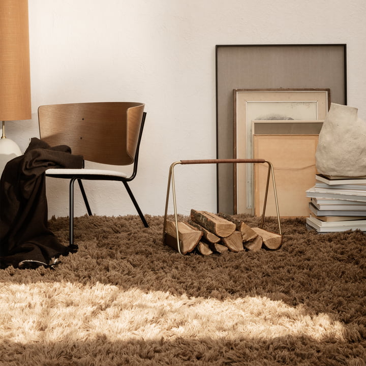 ferm Living - Meadow High Pile Rug, 200 x 300 cm, light sand