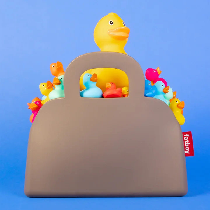 The Sjopper-Kees bag as storage for toys