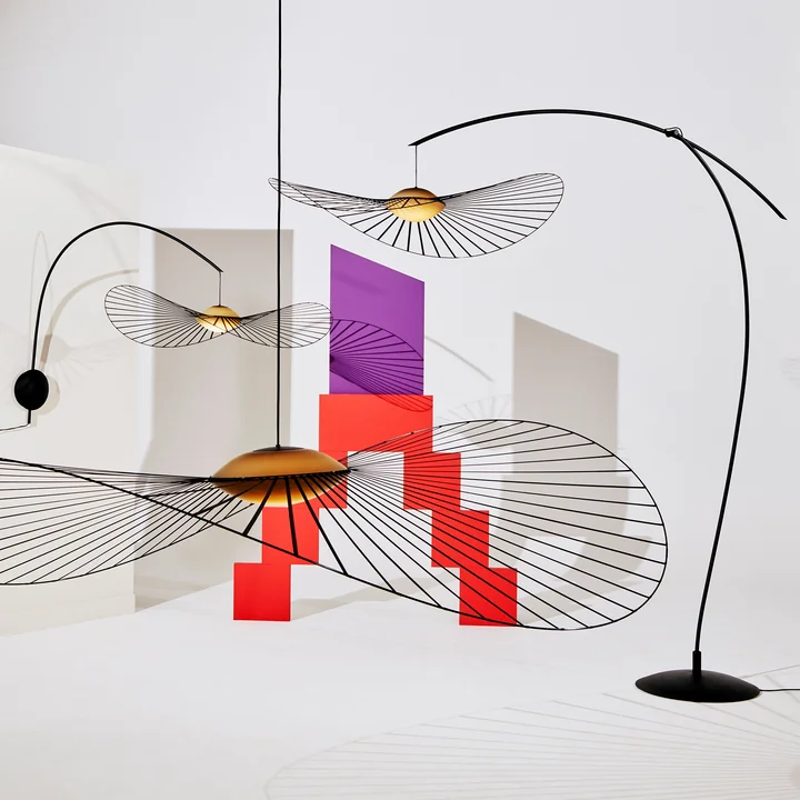 The Vertigo Nova lights from Petite Friture are characterized by their delicate veil