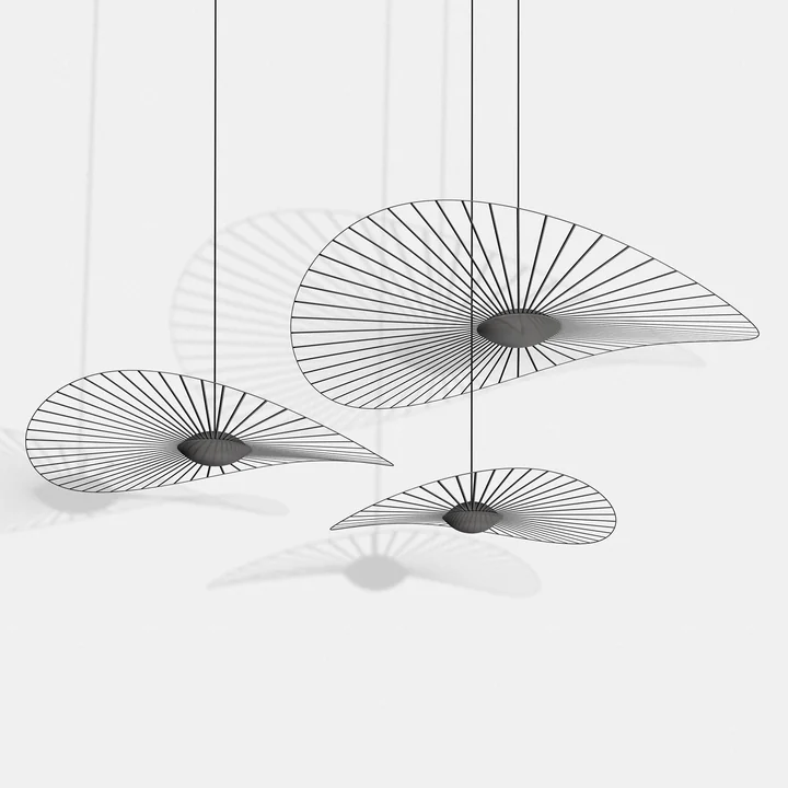 The Vertigo Nova pendant lamp from Petite Friture in black in its various sizes