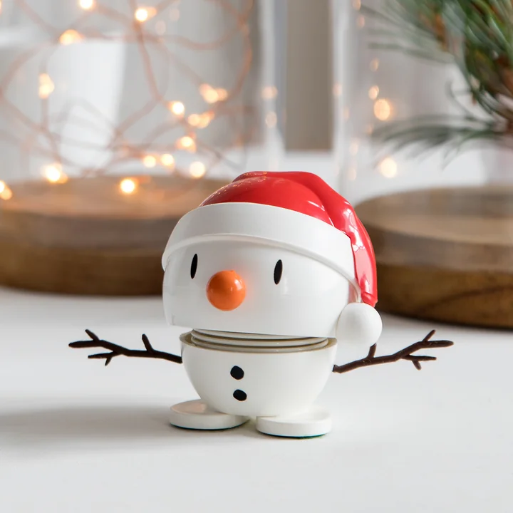 The Santa Snowman welcomes the festival