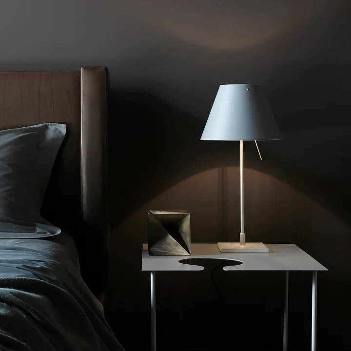 Luceplan - Costanzina Table lamp D13pic. Complete, aluminum / white