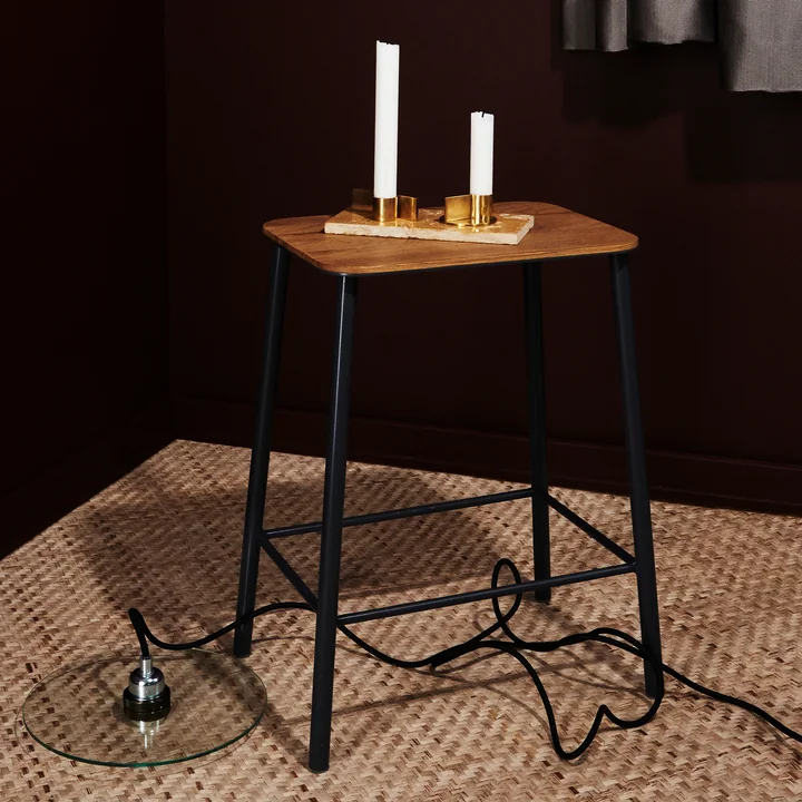 The Adam stool as a side table