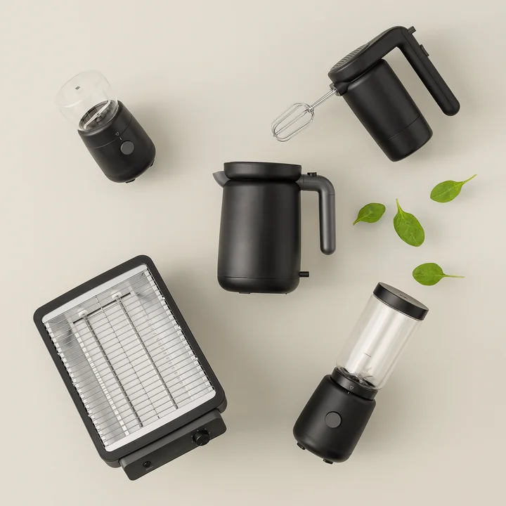 The Foodie kitchen appliances from Rig-Tig by Stelton in black