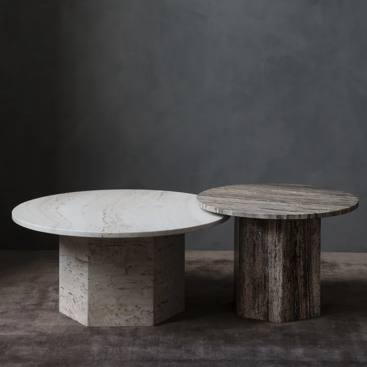 The Epic Coffee Table from Gubi in a gloomy ambience