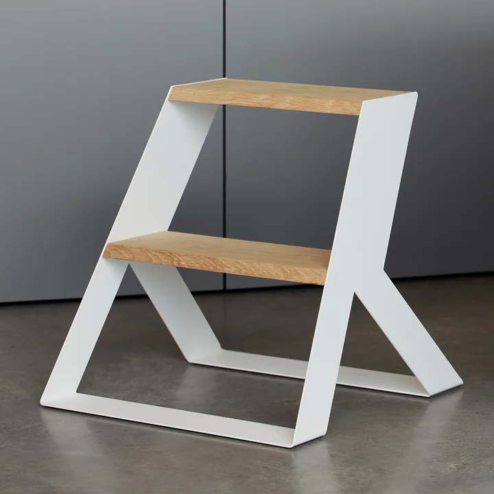 Split Step Step ladder from Frederik Roijé in oak / white