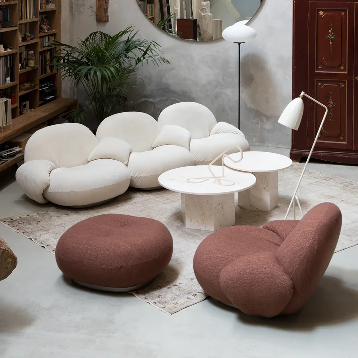 Lounge chair and sofas from the Pacha range